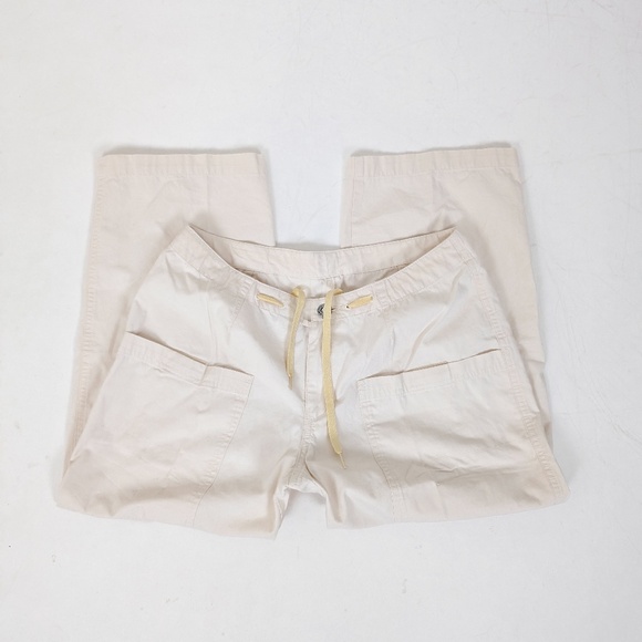 Patagonia Pants - Patagonia Cargo Capris Baggy Relaxed Fit Ankle Cropped Beige Ivory Offwhite